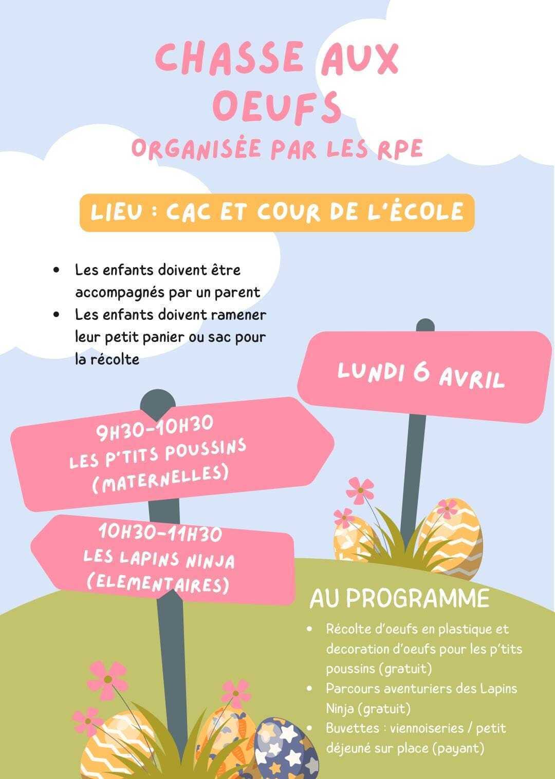 Chasse aux oeufs rpe