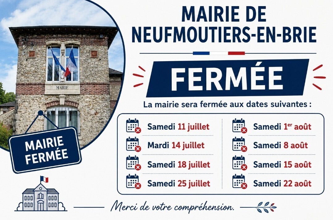 horaires mairie été
